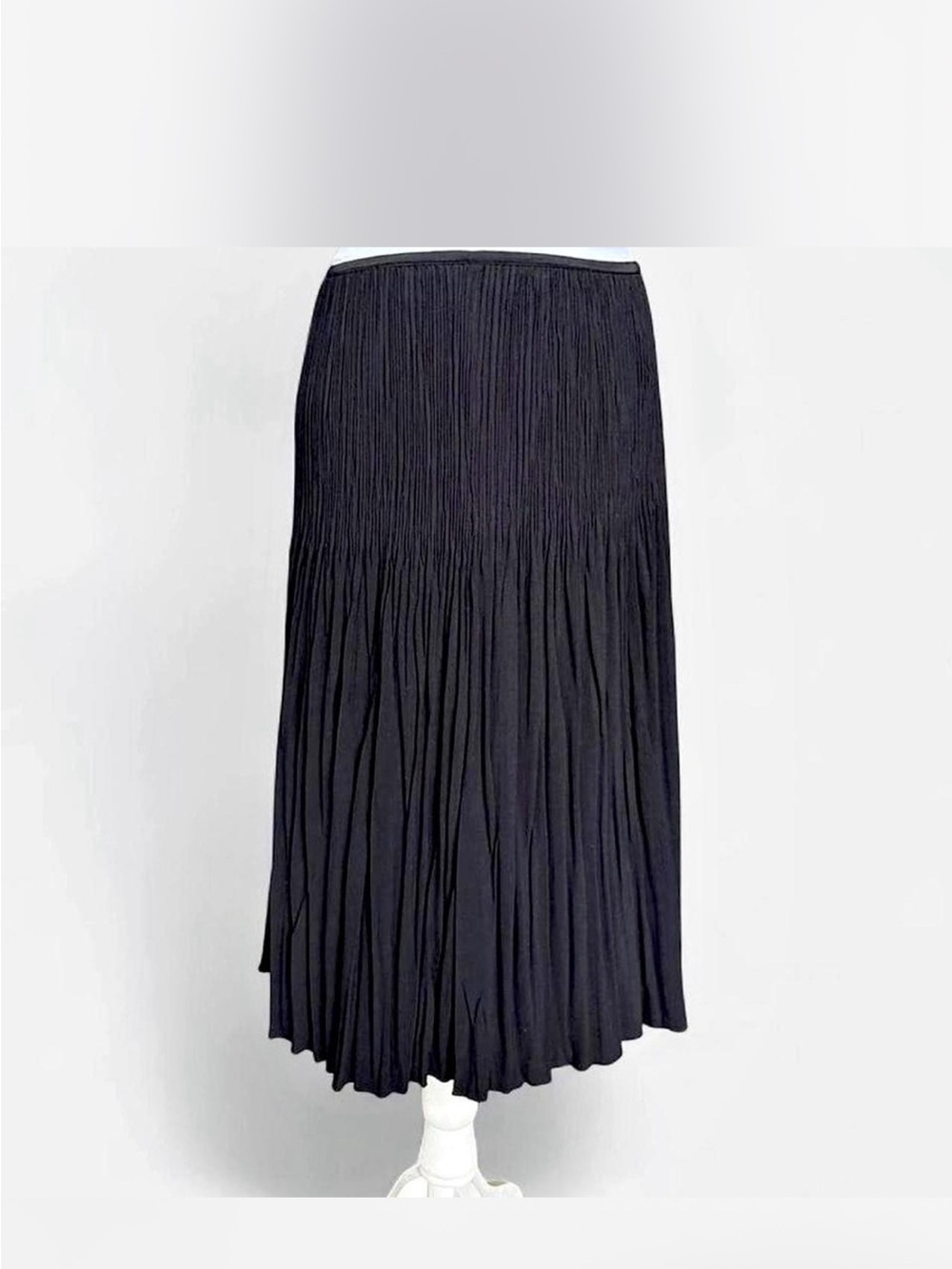 NIC+ZOE Black Pleated Midi Skirt